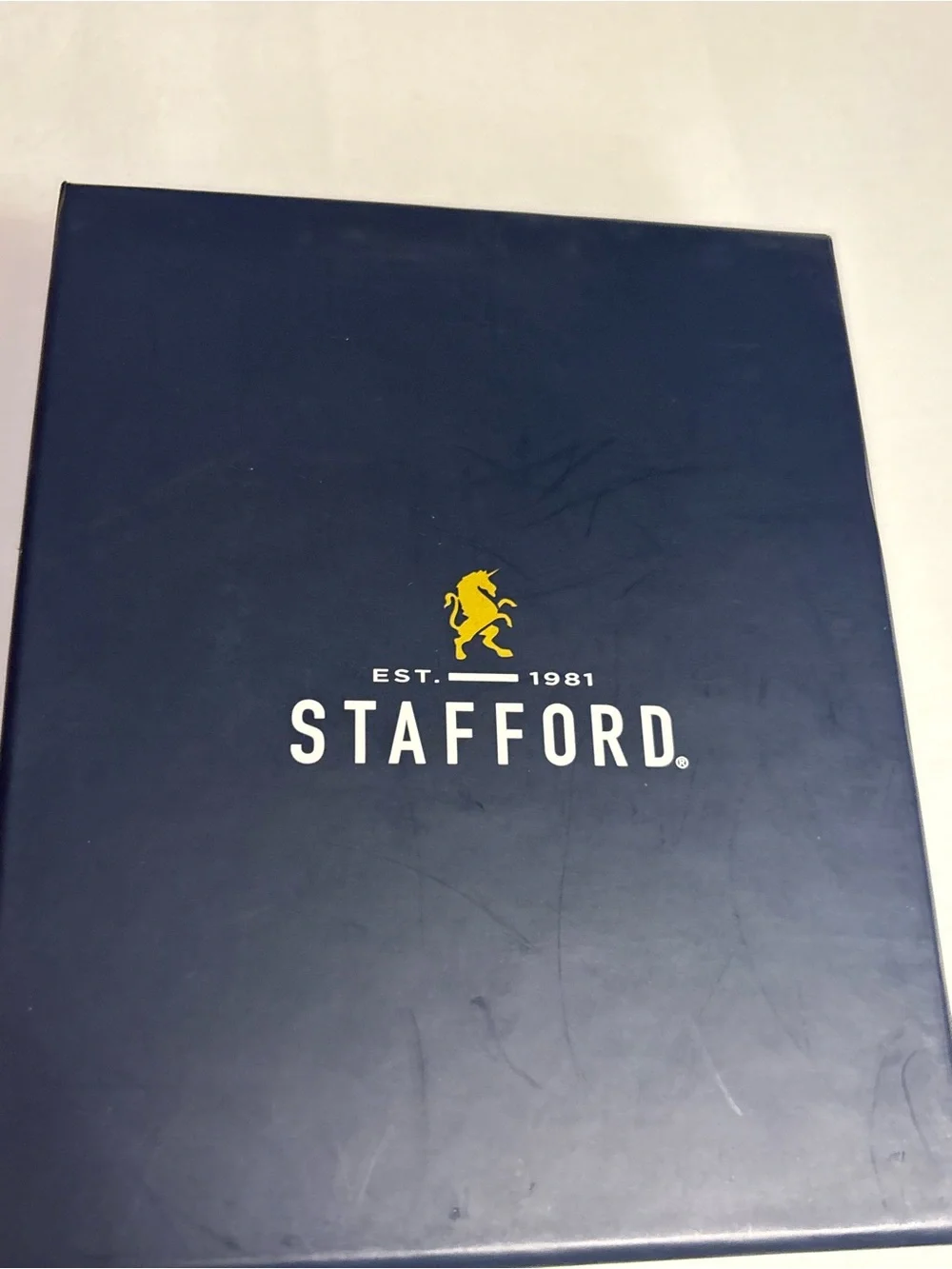 Stafford Black Leather Bifold Bilfold Wallet